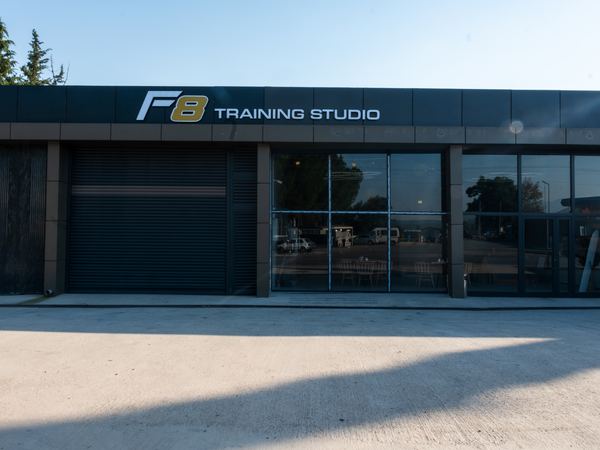 F8 Training Studio — Front and sign — Atatürk Avenue, Konyaaltı